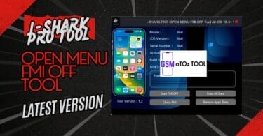 I-shark pro tool v1. 2 open menu fmi off tool