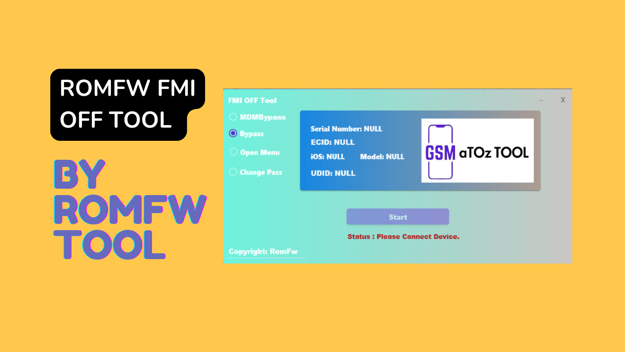 Romfw fmi off tool v1. 0 by romfw tool