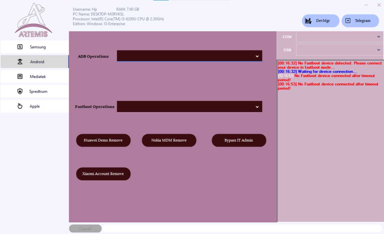 Artemis unlock tool samsung/android & apple free tool Artemis unlock tool