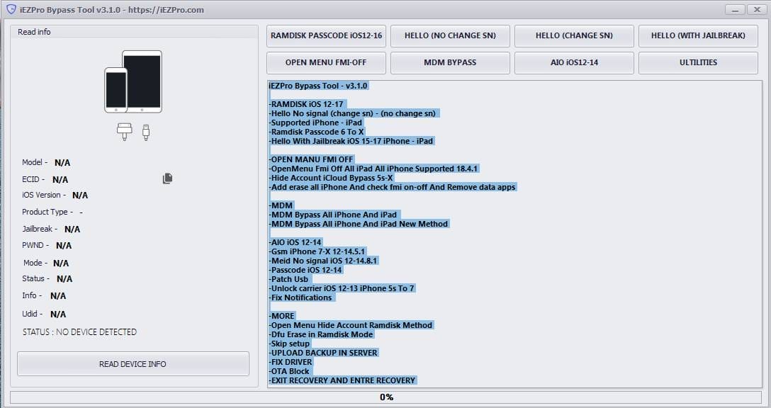 Iez pro bypass tool v3. 1. 0