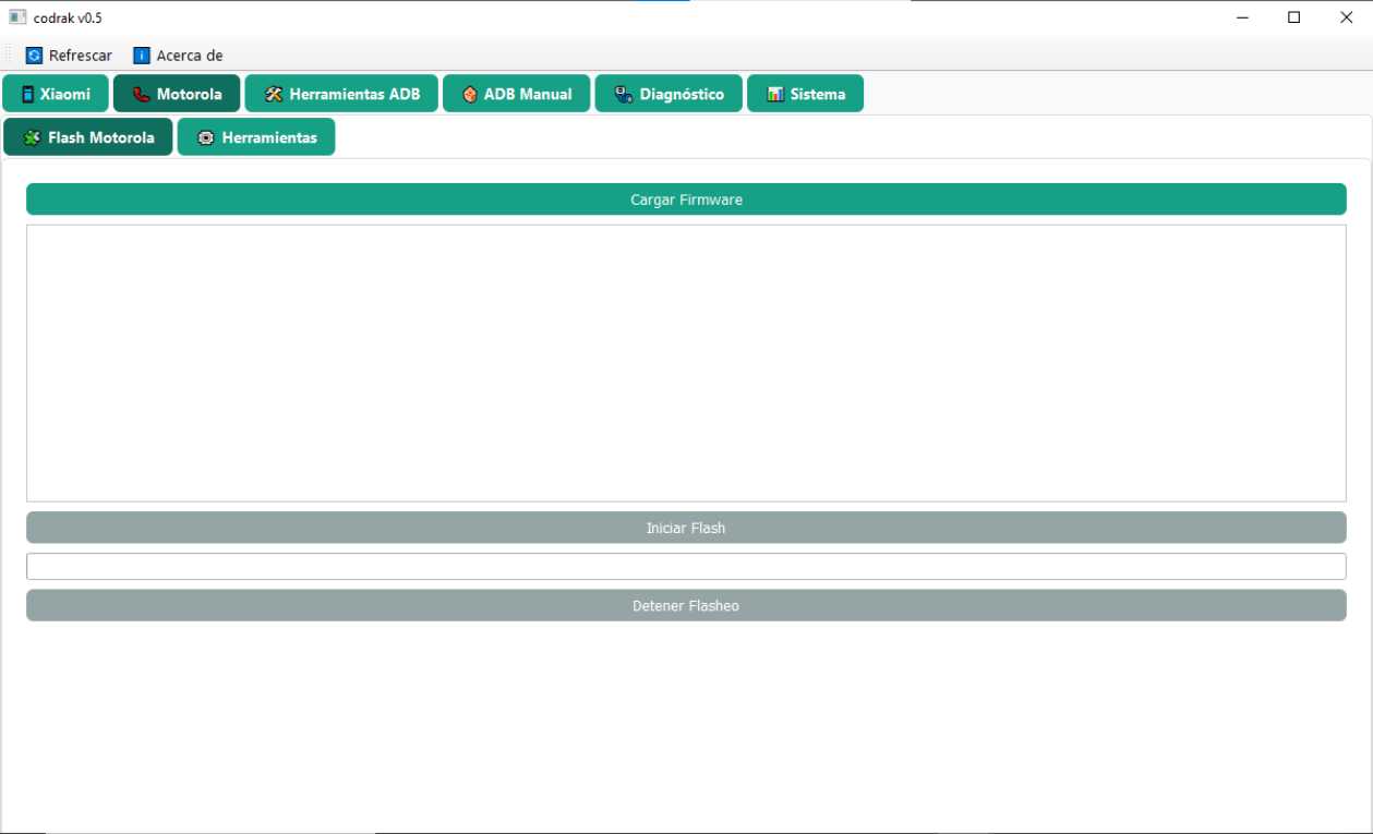 Codrak tool v0. 5 flashing/ unlocking & device management Codrak tool