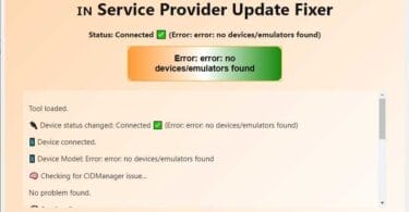 Service provider update fixer tool
