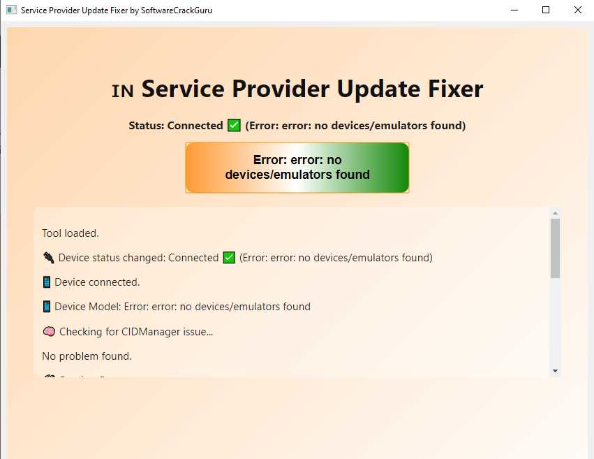 Service provider update fixer tool for samsung android devices Tool 4