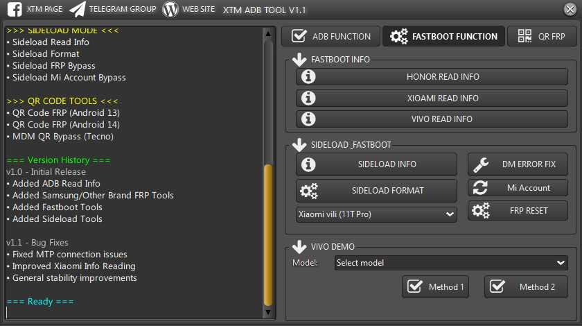Xtm adb tool v1. 1 free download Xtm adb tool