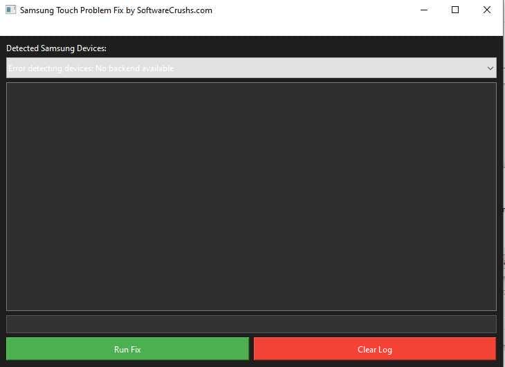 Samsung touch problem fix tool