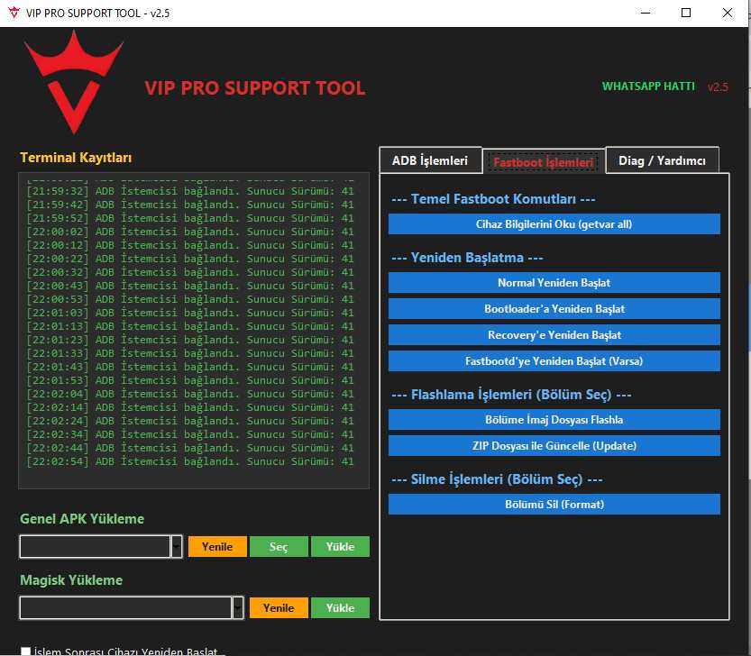 Vip pro support tool