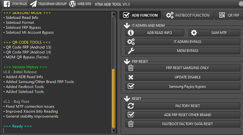 Xtm adb tool v1. 1 free download Xtm adb tool