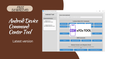 Android device command center tool for device management