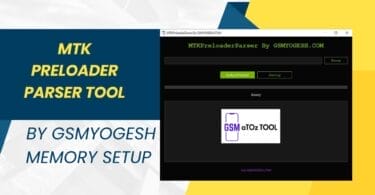 Mtk preloader parser tool by gsmyogesh memory setup