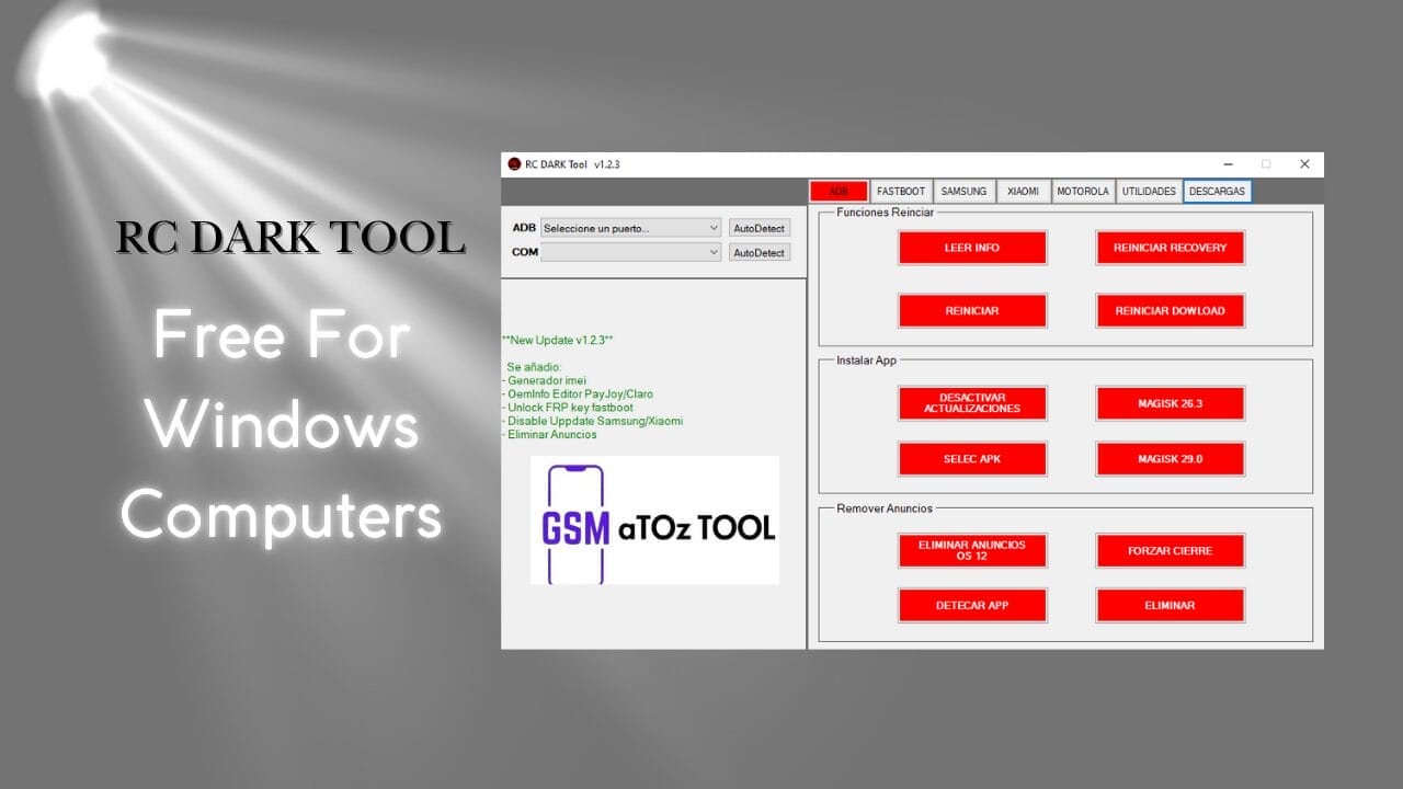 Rc dark tool v1. 2. 3 free for windows computers