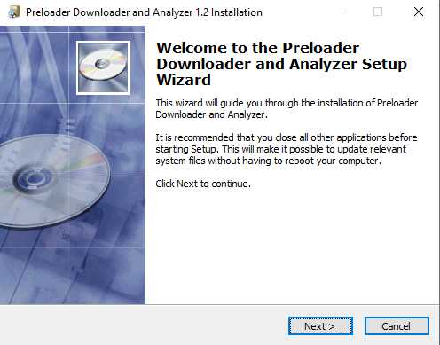 Preloader downloader tool system access initiated download Preloader downloader tool