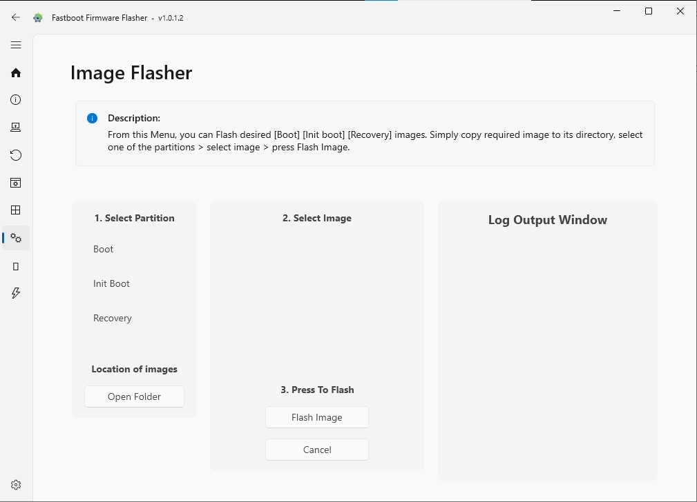 Fastboot firmware flasher tool
