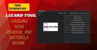 Lizard tool v1. 7 samsung mdm removal and motorola repair