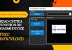Xiaomi cert auth tool read critical" function on xiaomi device