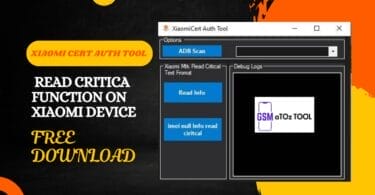 Xiaomi cert auth tool read critical" function on xiaomi device
