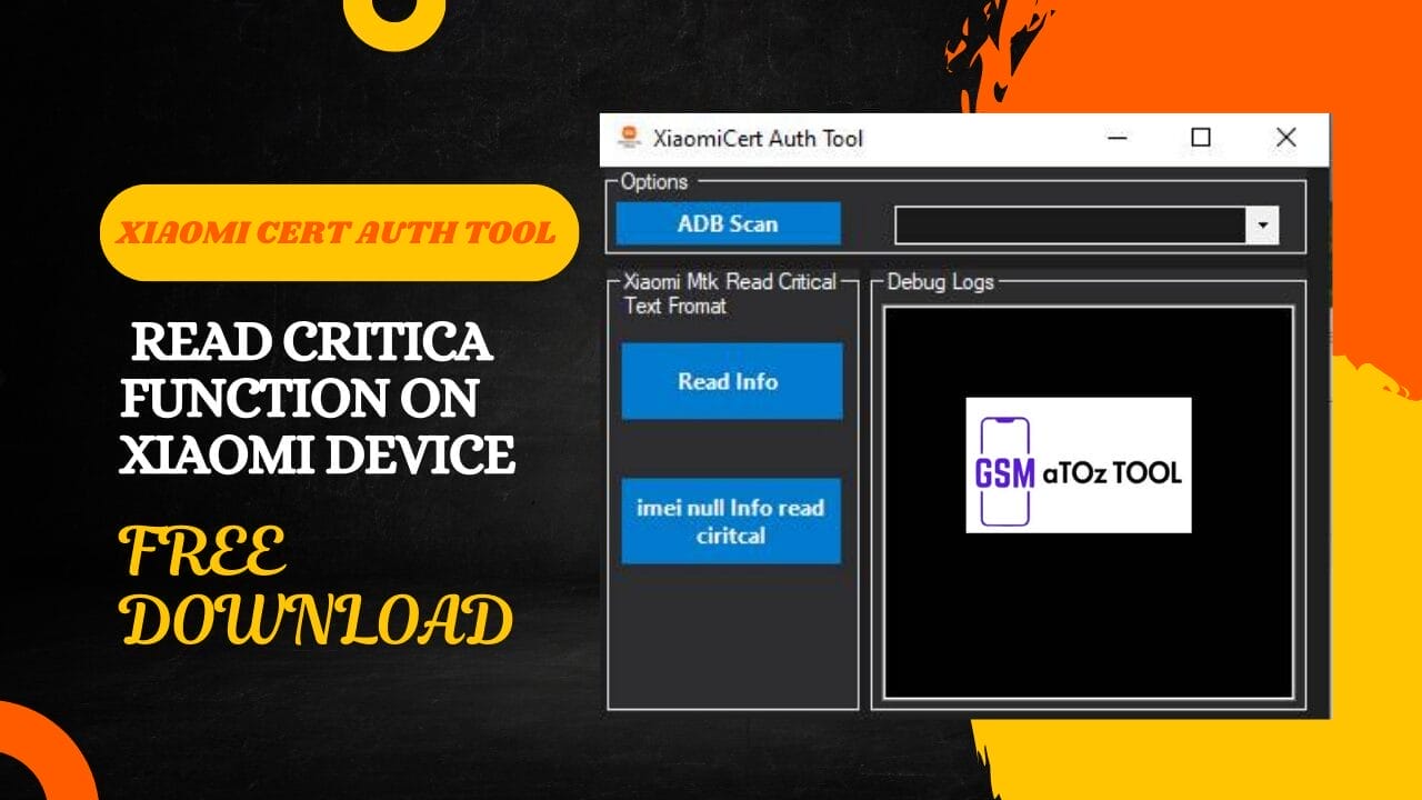 Xiaomi cert auth tool read critical" function on xiaomi device