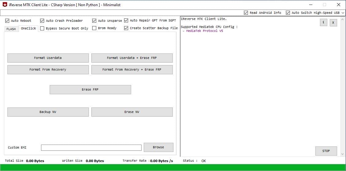 Ireverse mtk client tool flash and unlock mtk devices Ireverse mtk client tool