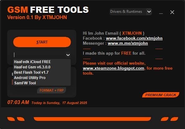 Gsm free tools