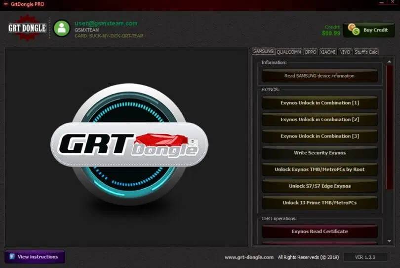 Grt dongle pro tool v1. 3. 0 unlock and repair android devices