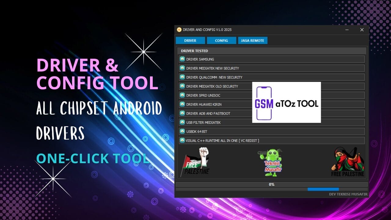 Driver and config tool v1. 0 all chipset android drivers one-click tool