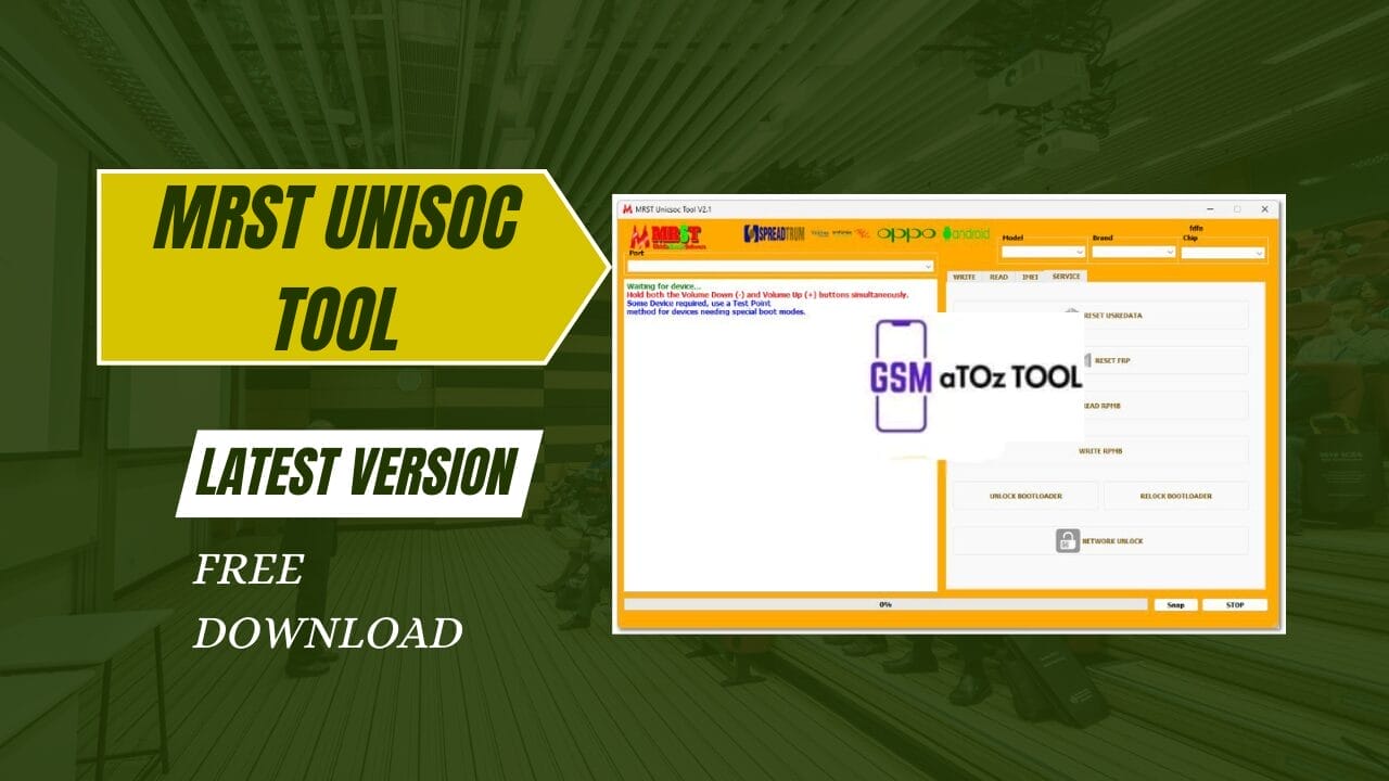 Mrst unisoc tool v2. 1 latest version free download