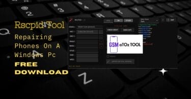 Rscpid tool v0. 27 repairing phones on a windows pc