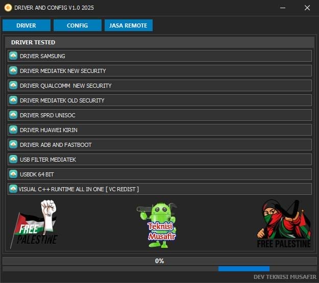 Driver and config tool