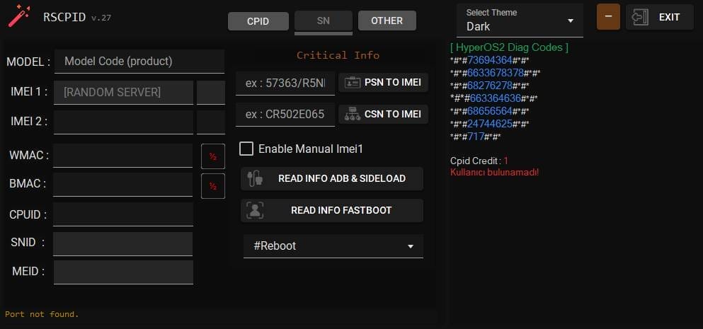 Rscpid tool v0. 27 repairing phones on a windows pc Rscpid tool