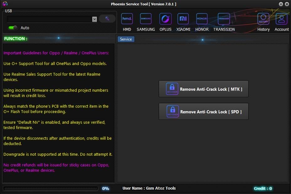 Phoenix service tool v7. 0. 1