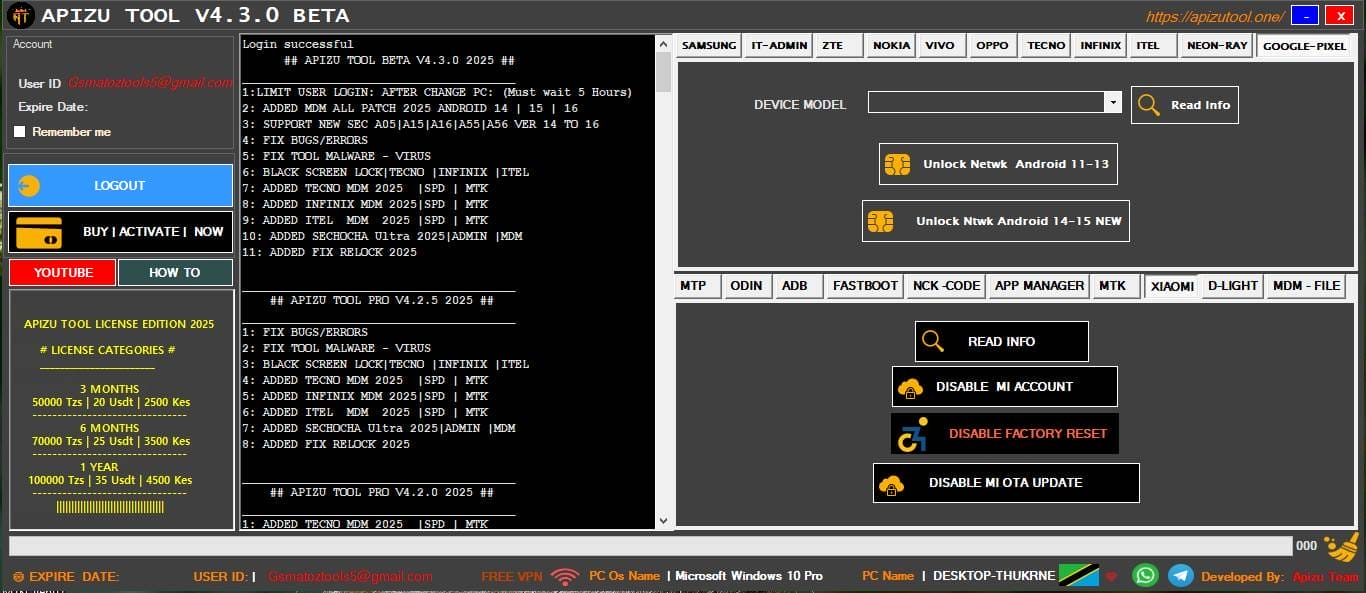 Apizu tool