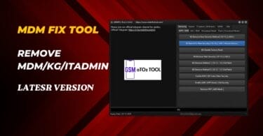Mdm fix tool v1. 0. 9. 1 remove mdm/kg/itadmin