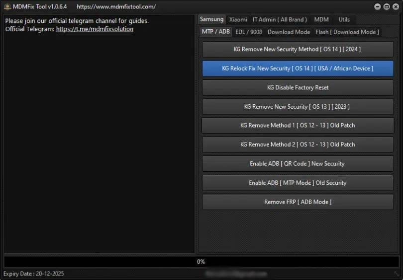 Mdm fix tool