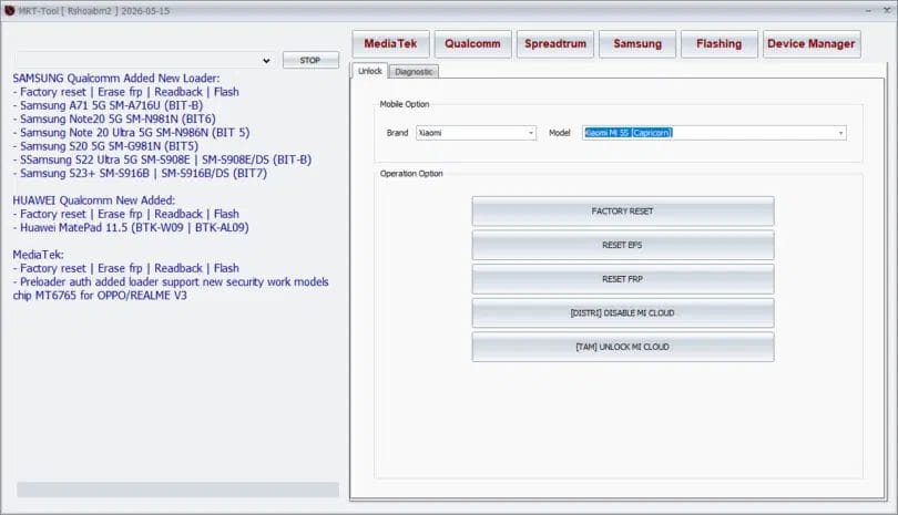 Mrt tool