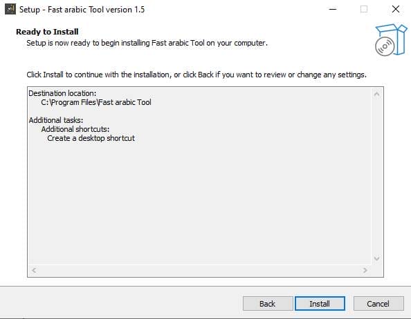 Fast arabic tool