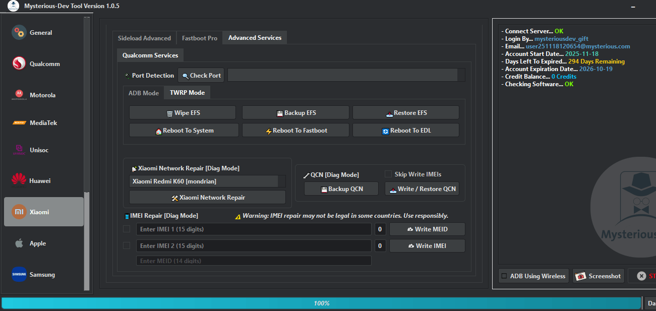 Mysterious-dev tool v1. 0. 7 unlocking & flashing your phones Mysterious-dev tool
