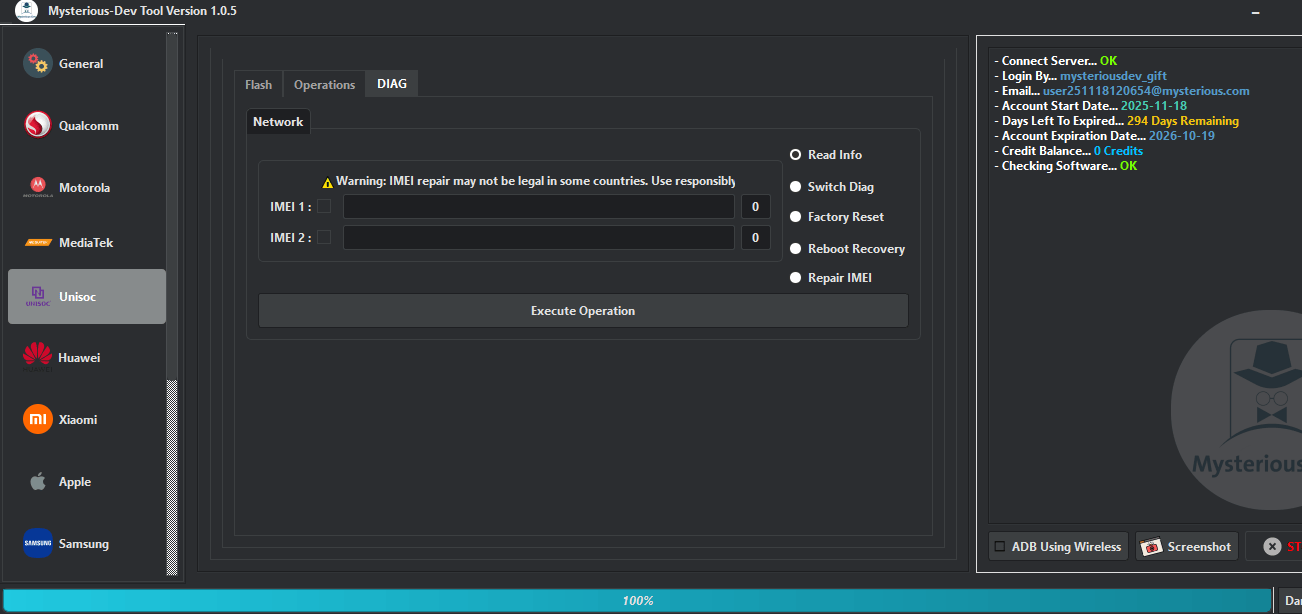 Mysterious-dev tool v1. 0. 7 unlocking & flashing your phones Mysterious-dev tool