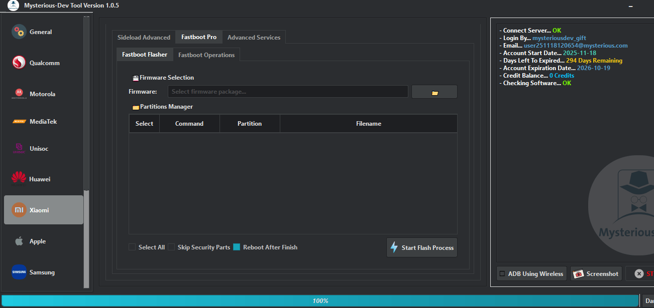 Mysterious-dev tool v1. 0. 7 unlocking & flashing your phones Mysterious-dev tool