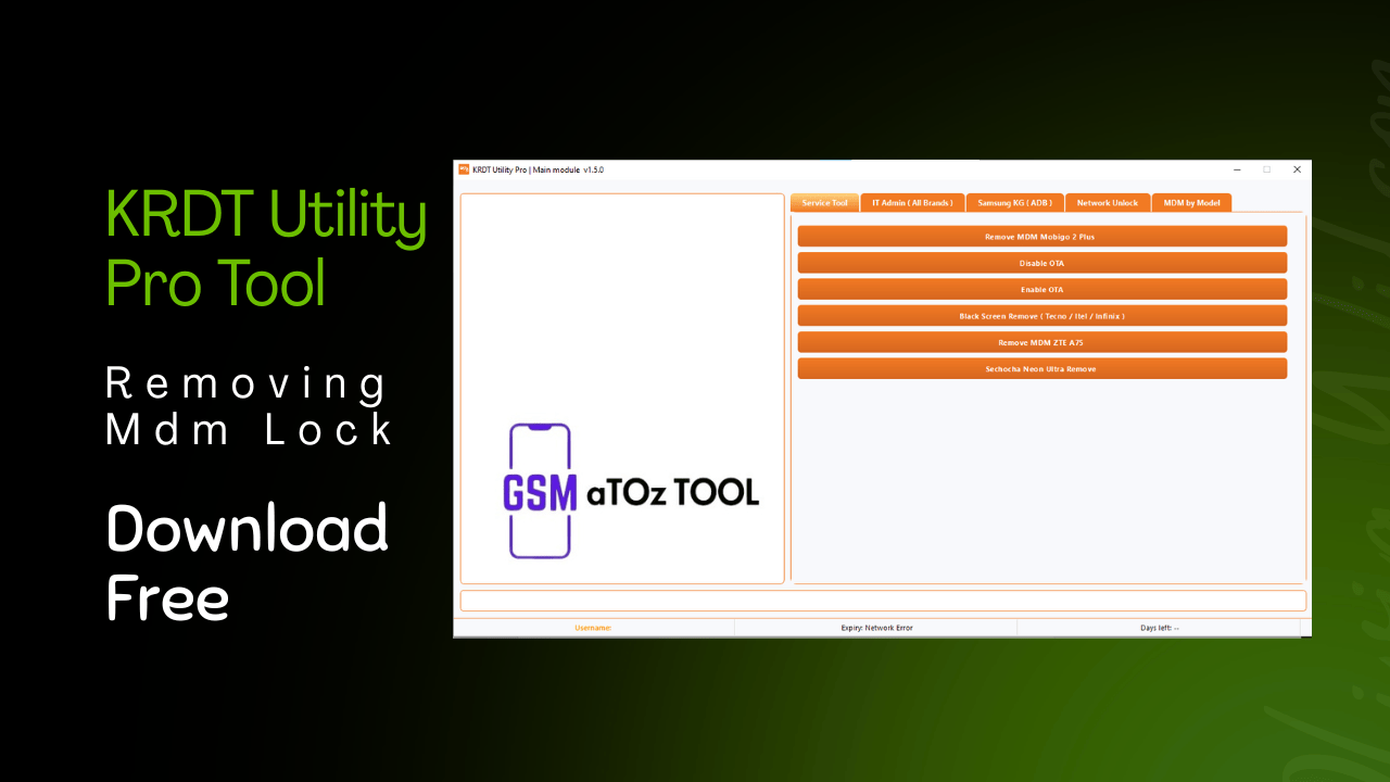 Krdt utility pro tool v1. 5. 0 removing mdm lock Krdt utility pro tool v1. 5. 0 removing mdm lock