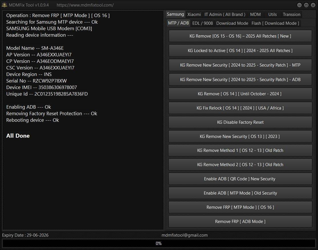 Mdm fix tool v1. 0. 9. 5 Mdm fix tool v1. 0. 9. 5
