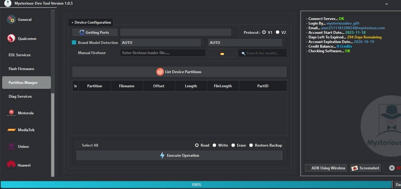 Mysterious-dev tool v1. 0. 7 unlocking & flashing your phones Mysterious-dev tool