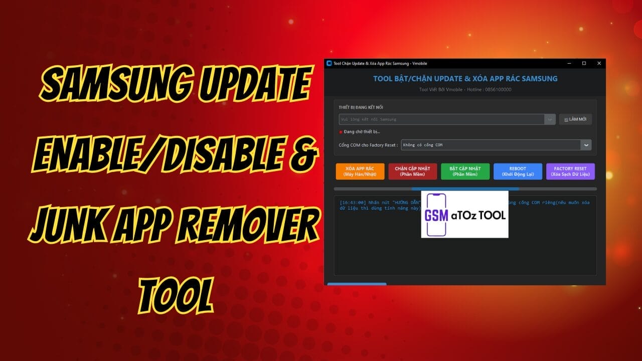 Samsung update enable/disable & junk app remover tool Samsung update enable/disable & junk app remover tool