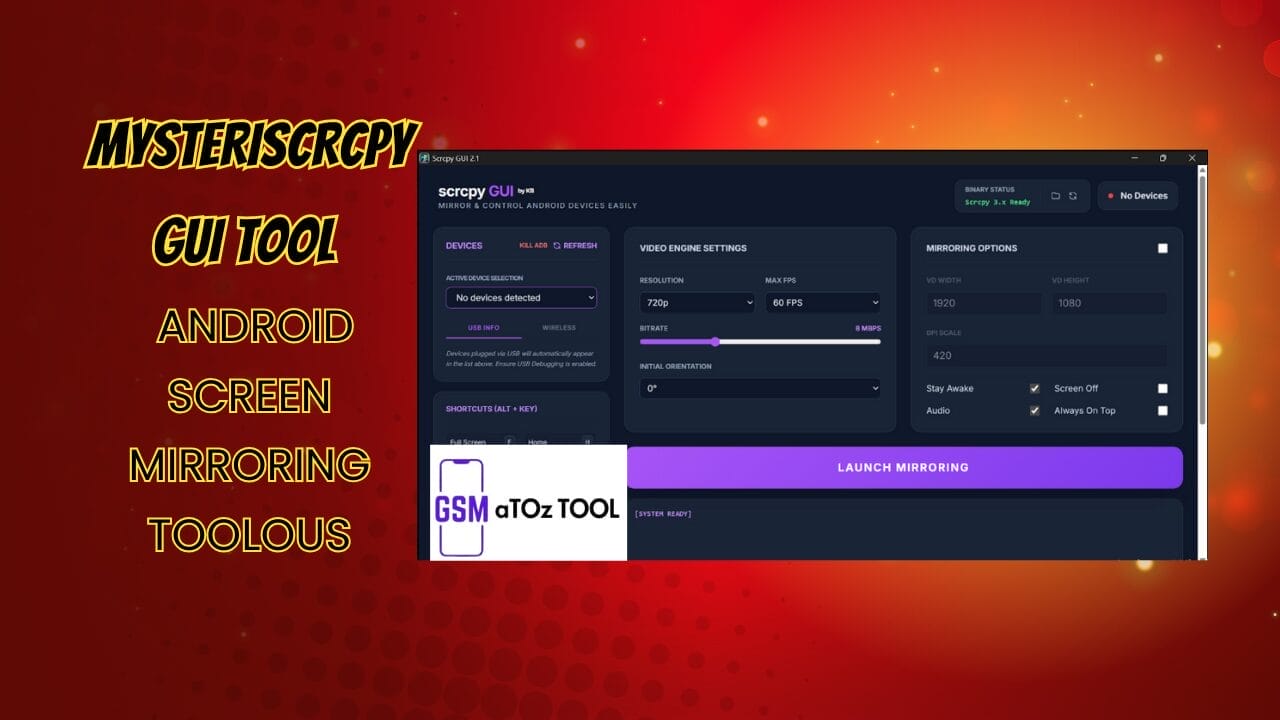 Scrcpy gui tool v2. 1 android screen mirroring tool Scrcpy gui tool v2. 1 android screen mirroring tool
