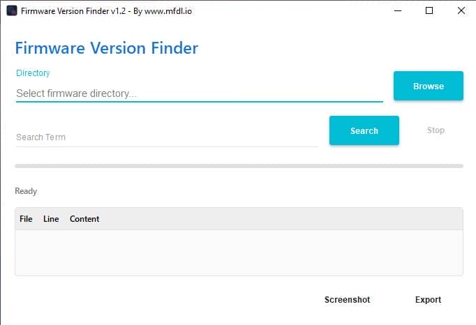 Firmware version finder tool v1. 2 fast firmware search & version detection tool Firmware version finder tool