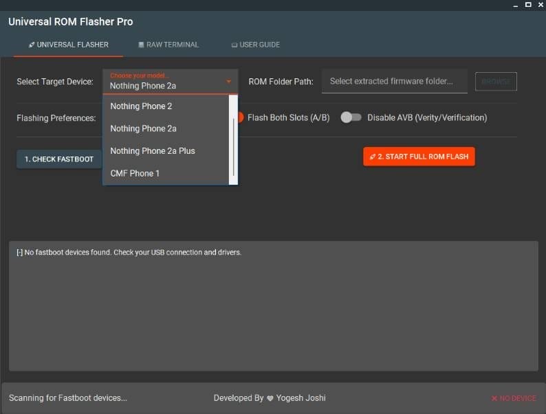 Universal rom flasher pro tool flash android firmware easily Universal rom flasher pro tool
