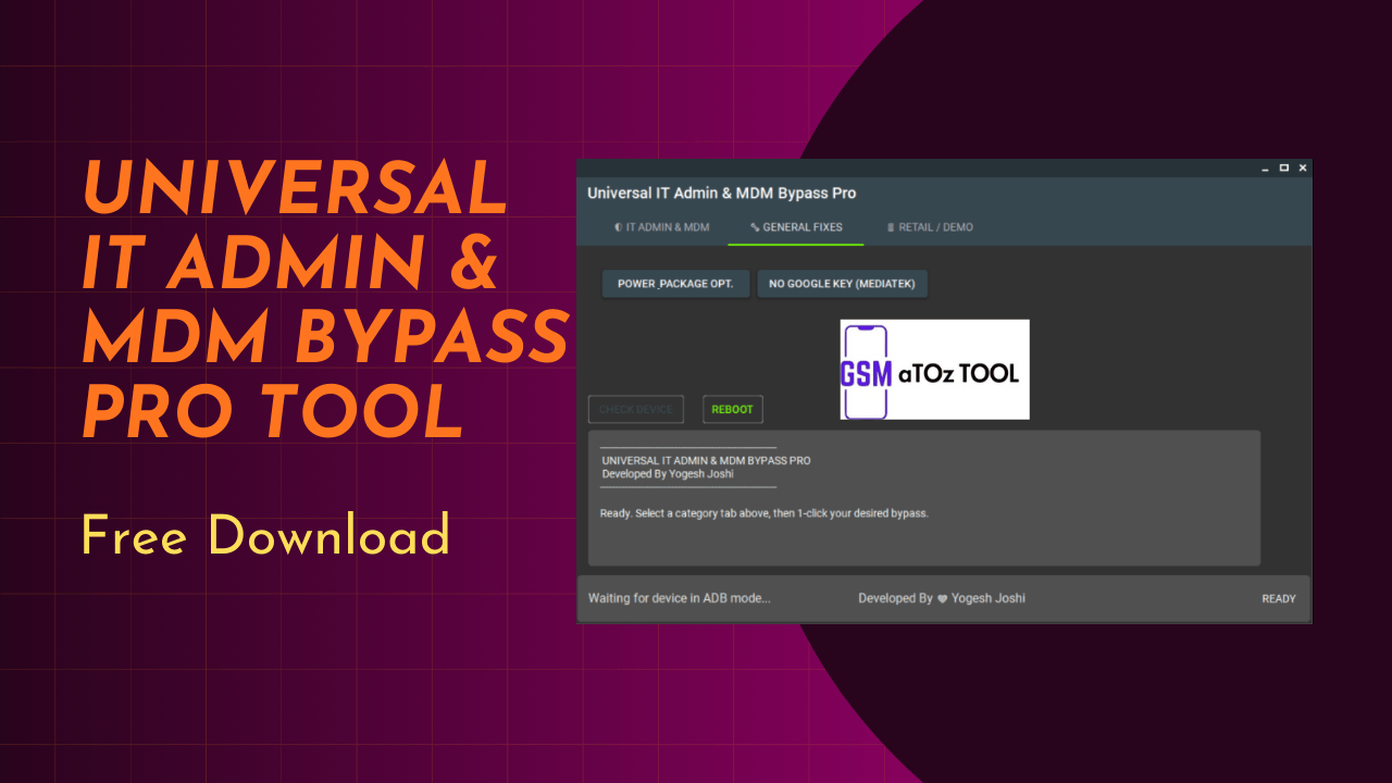 Universal it admin & mdm bypass pro tool free download Universal it admin & mdm bypass pro tool free download