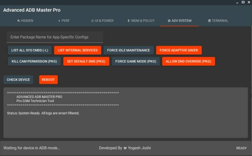 Advanced adb master pro tool samsung & android adb management tool Advanced adb master pro tool