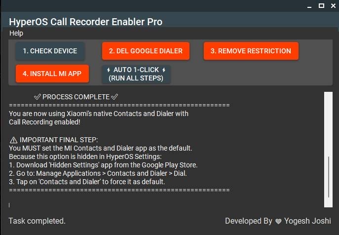 Hyperos call recorder enabler pro tool latest version free download Hyperos call recorder enabler pro tool